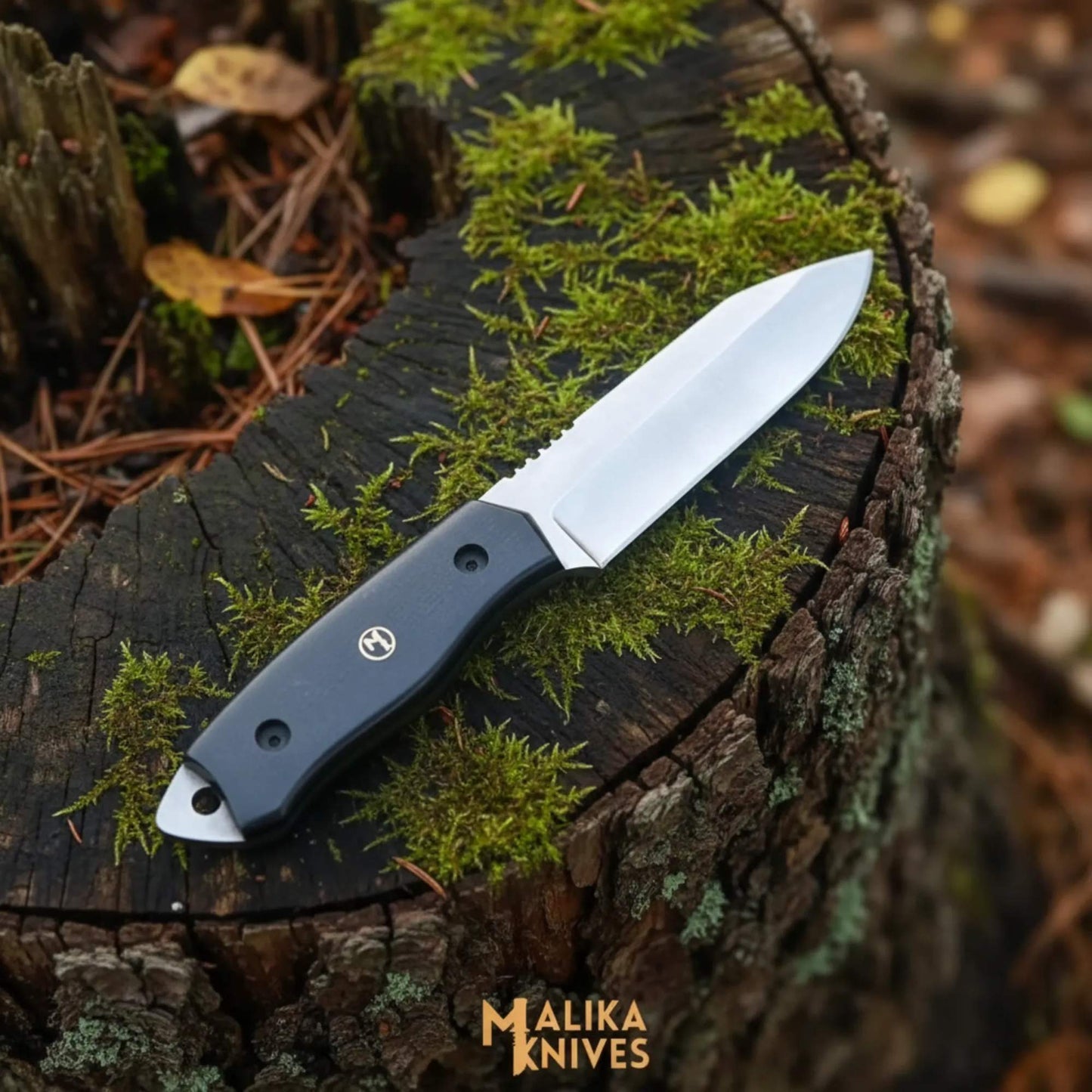 Sheepsfoot D2 Hunting Knife | Leather Sheath