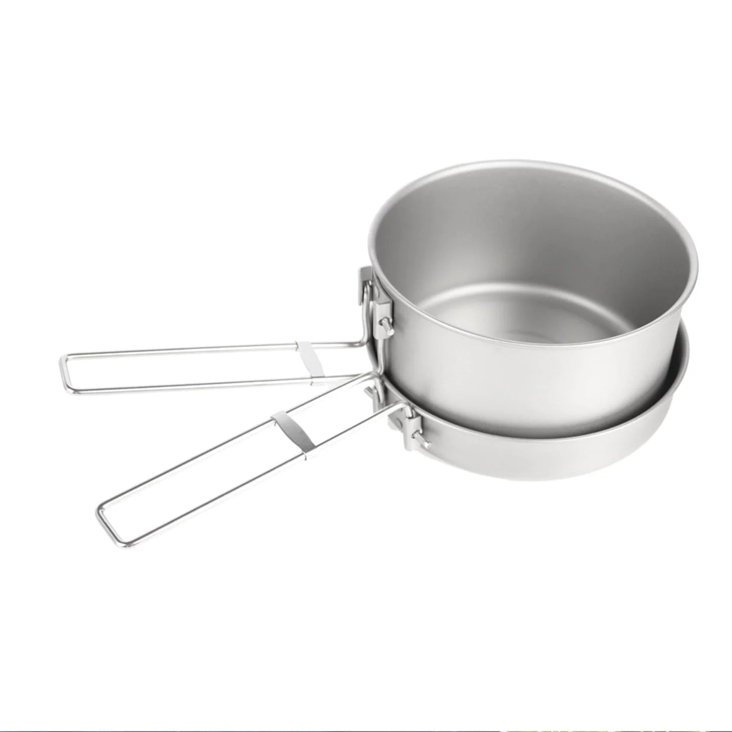 2-Piece Titanium Pot & Pan Camping Cookware Set