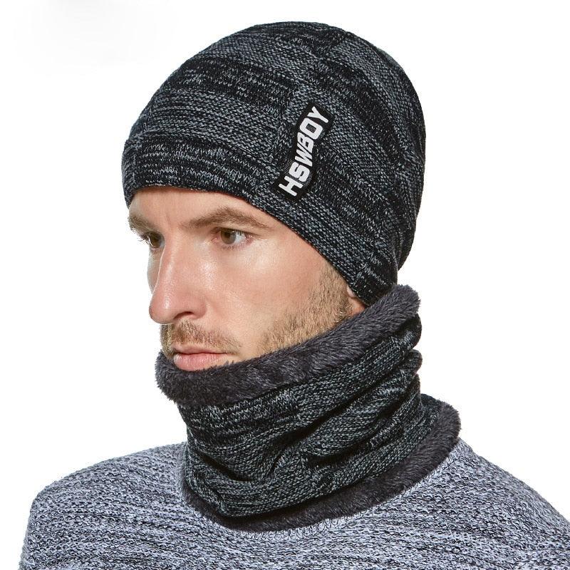 Skellies Beanie Hat with Neck Warmer