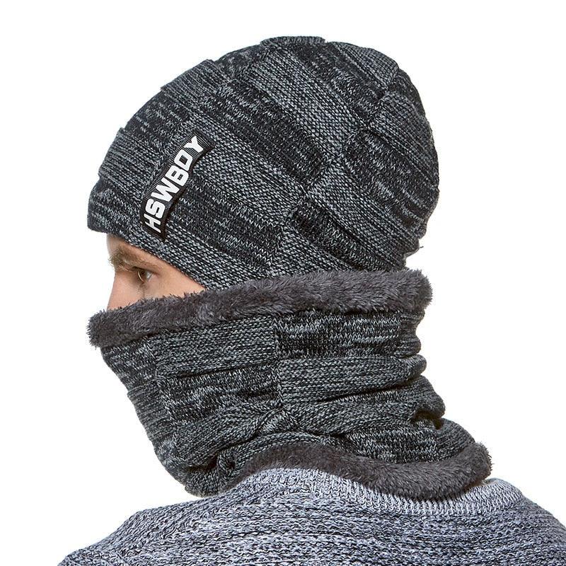 Skellies Beanie Hat with Neck Warmer